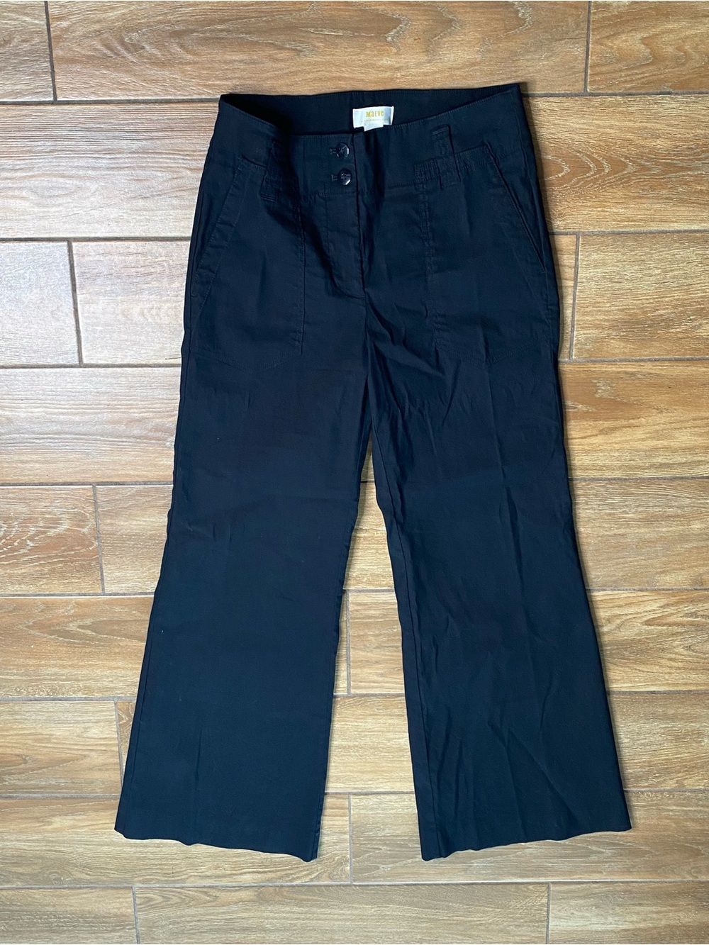 Maeve 6P Naomi Linen Wide-Leg Flare Pants - Picture 3 of 9